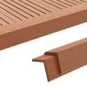 vidaXL Terras hoekplinten 170 cm HKC lichtbruin 5 st