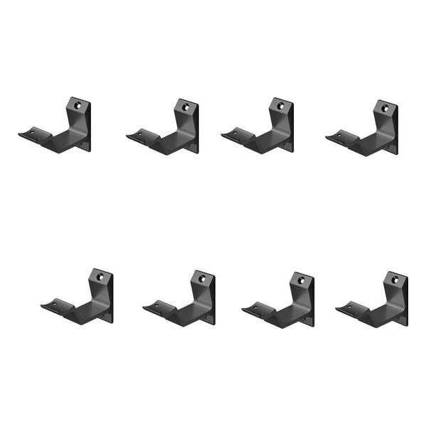 Leuninghouder zwart - Opschroef - Hol zadel Hermeta - 3542-18 - 8 stuks Leuninghouder zwart - Opschroef - Hol zadel Hermeta - 3542-18 - 8 stuks