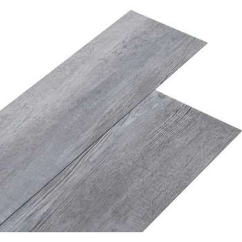 vidaXL Vloerplanken zelfklevend 5,02 m² 2 mm PVC mat houtgrijs