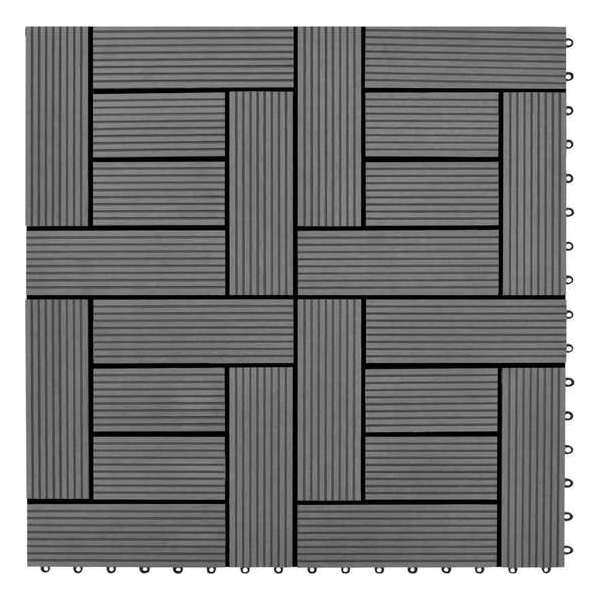22 st Terrastegels 30x30 cm 2 m² HKC grijs 22 st Terrastegels 30x30 cm 2 m² HKC grijs