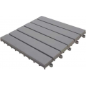 vidaXL Terrastegels 10 st 30x30 cm massief acaciahout greywash