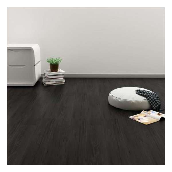 Vloerplanken zelfklevend 4,46 m² 3 mm PVC eiken antraciet Vloerplanken zelfklevend 4,46 m² 3 mm PVC eiken antraciet