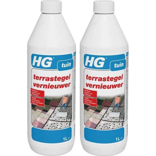 HG Terras- en Grindtegelvernieuwer - 1000 ml - 2 Stuks ! HG Terras- en Grindtegelvernieuwer - 1000 ml - 2 Stuks !