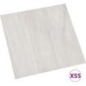 vidaXL Vloerplanken zelfklevend 55 st 5.11 m² PVC crème