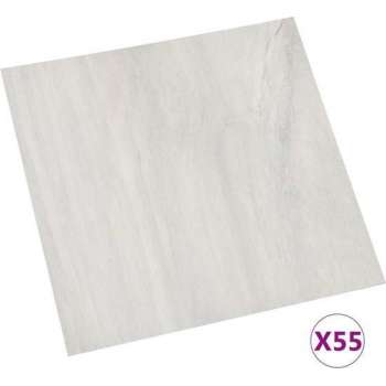 vidaXL Vloerplanken zelfklevend 55 st 5.11 m² PVC crème