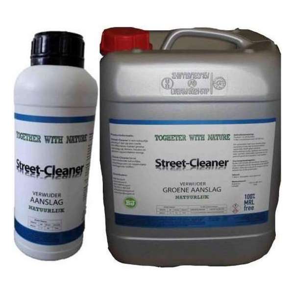 Groene aanslag reiniger, StreetCleaner 5 liter, 100% natuurlijk product Groene aanslag reiniger, StreetCleaner 5 liter, 100% natuurlijk product