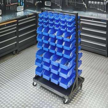 Datona® Verrijdbaar opbergrek met bakken