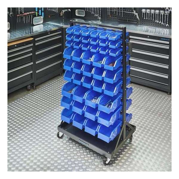 Datona® Verrijdbaar opbergrek met bakken Datona® Verrijdbaar opbergrek met bakken