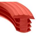 Traptrede Profiel Rubber Rood, 25 Meter
