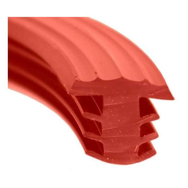 Traptrede Profiel Rubber Rood, 25 Meter Traptrede Profiel Rubber Rood, 25 Meter