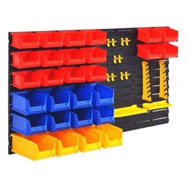 vidaXL Wandordener voor garagegereedschap