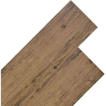 vidaXL Vloerplanken 4.46 m² 3 mm PVC walnootbruin