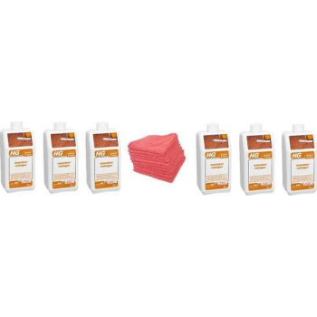 HG parket & hout wasvloer reiniger (HG product 66) Doos 6 Stuks + 10 Microvezeldoeken