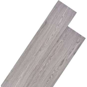 vidaXL Vloerplanken 4.46 m² 3 mm PVC donkergrijs