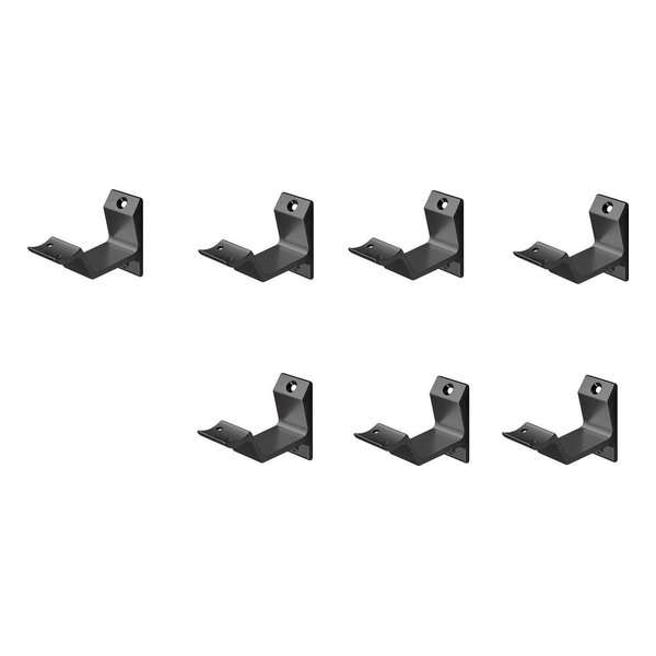 Leuninghouder zwart - Opschroef - Hol zadel Hermeta - 3542-18 - 7 stuks Leuninghouder zwart - Opschroef - Hol zadel Hermeta - 3542-18 - 7 stuks