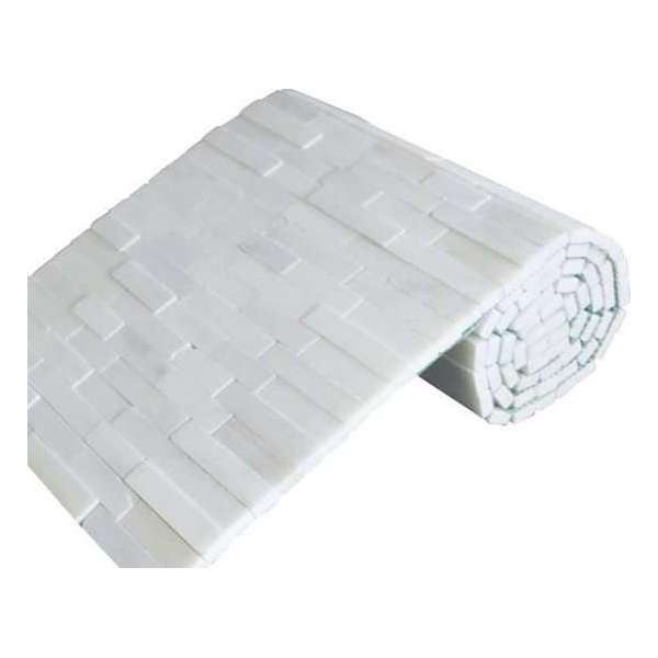 Mozaiek Brickstone rol white 34,0x150,0 cm - Wit Prijs per 1 rol. Mozaiek Brickstone rol white 34,0x150,0 cm - Wit Prijs per 1 rol.