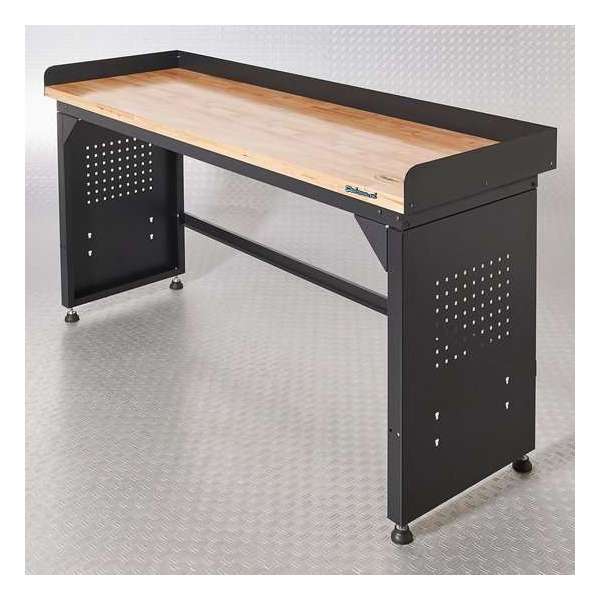 Datona® Werkbank PRO - eiken werkblad - 200 cm - Zwart Datona® Werkbank PRO - eiken werkblad - 200 cm - Zwart