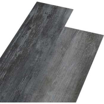 vidaXL Vloerplanken zelfklevend 5.02 m² 2 mm PVC glanzend grijs