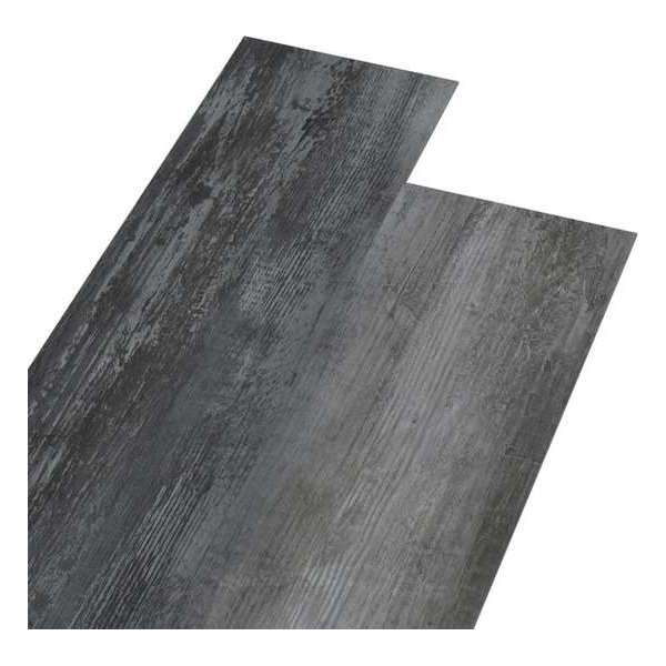 vidaXL Vloerplanken zelfklevend 5.02 m² 2 mm PVC glanzend grijs