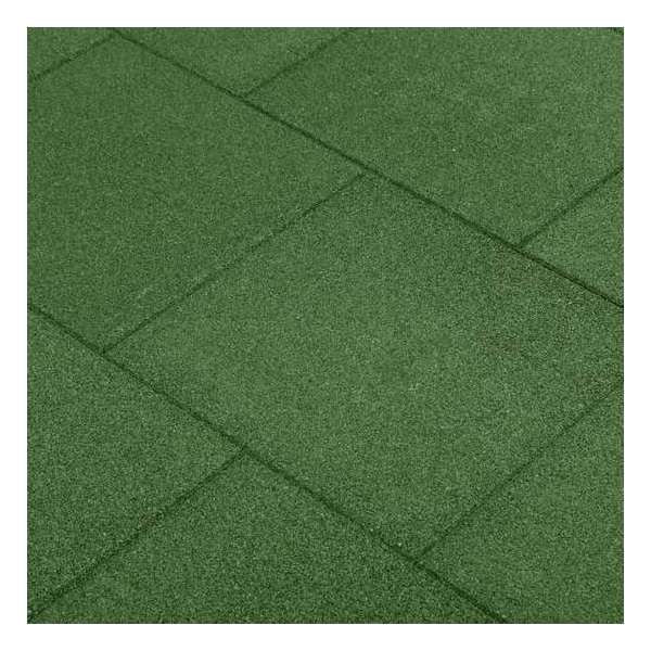vidaXL Valtegels 6 st 50x50x3 cm rubber groen vidaXL Valtegels 6 st 50x50x3 cm rubber groen