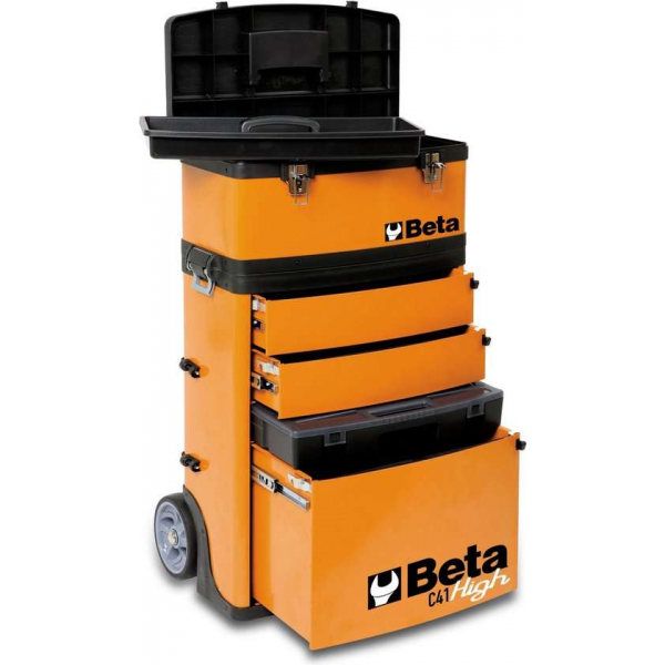 Beta Tools Gereedschapswagen C41H/O oranje Beta Tools Gereedschapswagen C41H/O oranje
