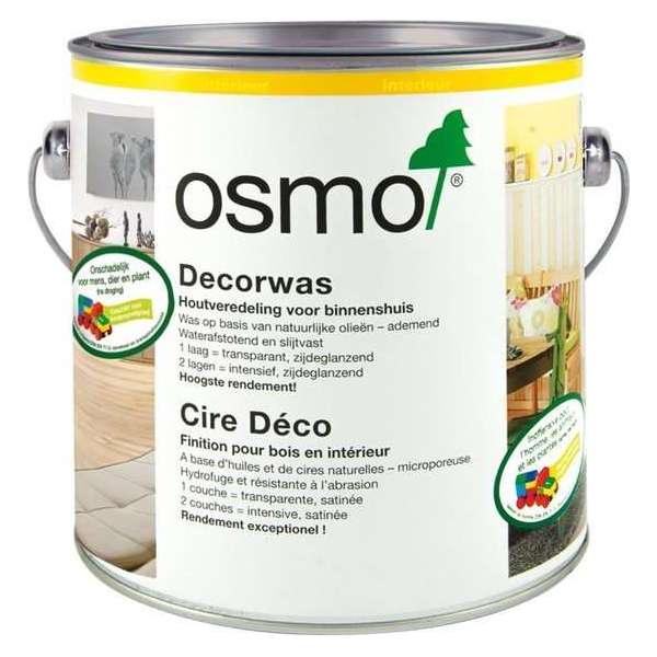 Osmo Decorwas 3111 0,75L White Wash | Hout Olie Binnen Osmo Decorwas 3111 0,75L White Wash | Hout Olie Binnen
