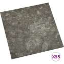 vidaXL Vloerplanken zelfklevend 55 st 5.11 m² PVC grijs