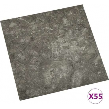 vidaXL Vloerplanken zelfklevend 55 st 5.11 m² PVC grijs