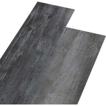vidaXL Vloerplanken 5.26 m² 2 mm PVC glanzend grijs