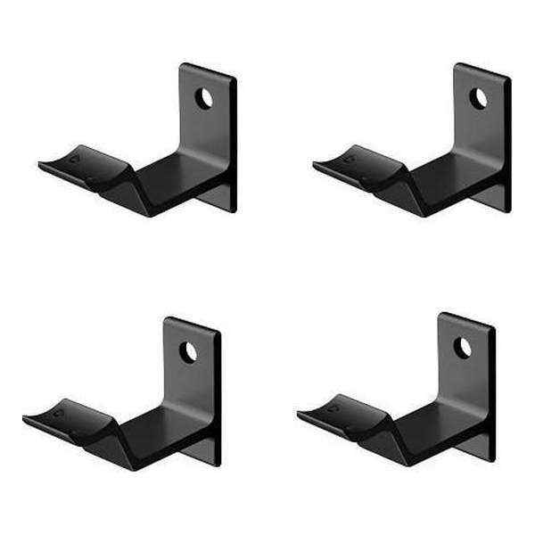 Leuninghouder zwart - Keilboutbevestiging - Hol zadel Hermeta - 3543-18 - 4 stuks Leuninghouder zwart - Keilboutbevestiging - Hol zadel Hermeta - 3543-18 - 4 stuks