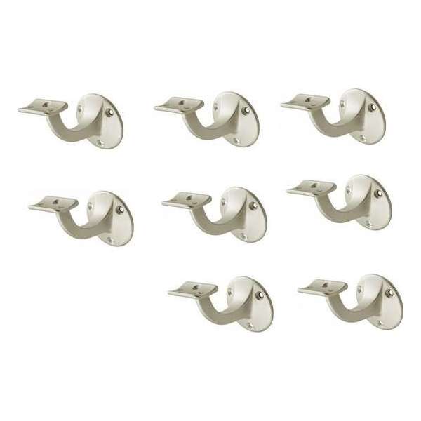 Leuninghouder Nieuw zilver - Opschroef - Hol zadel - Gegoten - Hermeta - 3500-02 - 8 stuks Leuninghouder Nieuw zilver - Opschroef - Hol zadel - Gegoten - Hermeta - 3500-02 - 8 stuks