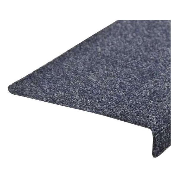 vidaXL Trapmatten 15 st 65x25 cm naaldvilt blauw VDXL_134566 vidaXL Trapmatten 15 st 65x25 cm naaldvilt blauw VDXL_134566