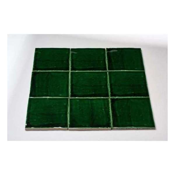 Oud Hollands Handvorm Witjes | Oud groen | 13x13 cm Tegels Oud Hollands Handvorm Witjes | Oud groen | 13x13 cm Tegels