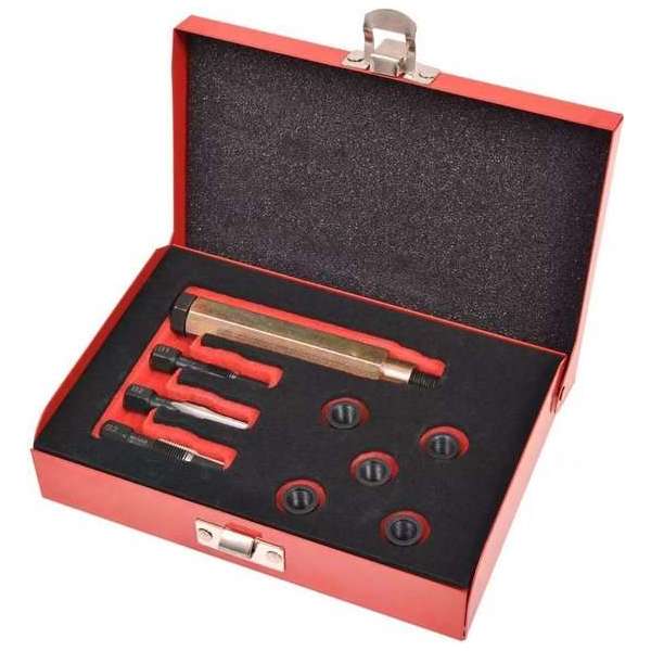 Gloeibougie draad reparatie set M9 x 1,0 mm 9-delig