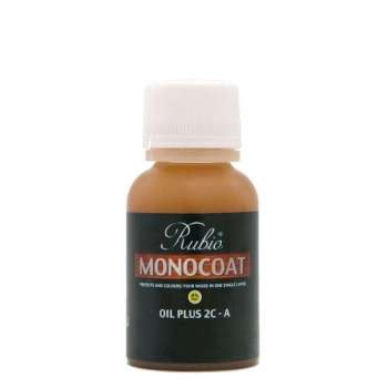 Rubio Monocoat Oil + 2C - comp. A - GOLD / plastic flesje 20 ml / Kleur: Charcoal / Riga vloeren en kozijnen