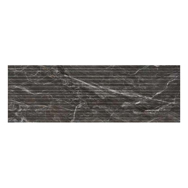 Keramische tegel Italia Italia Line Nero 30x90 - Woodson and Stone - zwart