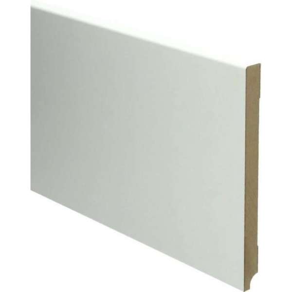 Hoge plinten - MDF - Moderne plint 190x15 mm - Wit - Voorgelakt - RAL 9010 - Per stuk 2,4m Hoge plinten - MDF - Moderne plint 190x15 mm - Wit - Voorgelakt - RAL 9010 - Per stuk 2,4m