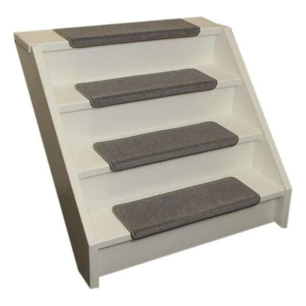 Pakket 15x Elite Soft Licht Grijze Rechte Trapmatten 56x17x3,5 Pakket 15x Elite Soft Licht Grijze Rechte Trapmatten 56x17x3,5