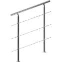 Monzana Trapleuning roestvrij staal 100cm 3 schoren