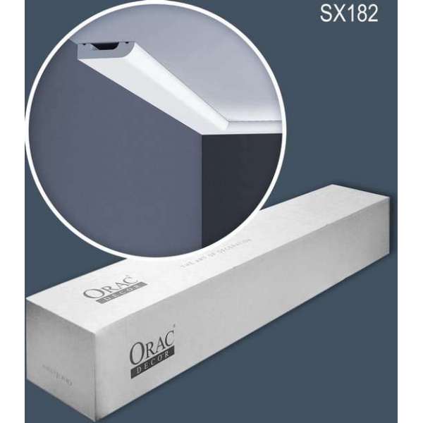 Orac Decor SX182-box AXXENT CASCADE 1 doos 10 stukken Plint 20 m Orac Decor SX182-box AXXENT CASCADE 1 doos 10 stukken Plint 20 m
