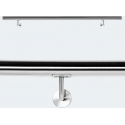 Trapleuning - RVS - Trapleuning RVS - Geborsteld - Incl. 2 houders - 190 cm
