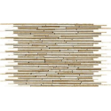 Alfa Mosaico Mozaiek Mármol mix beige marmer sticks (interlock)  -  Mix, Beige Prijs per 1 matje.