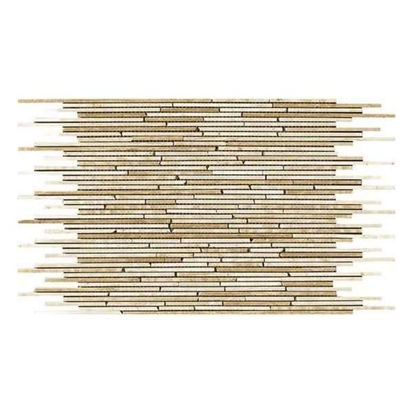 Alfa Mosaico Mozaiek Mármol mix beige marmer sticks (interlock) - Mix, Beige Prijs per 1 matje. Alfa Mosaico Mozaiek Mármol mix beige marmer sticks (interlock) - Mix, Beige Prijs per 1 matje.
