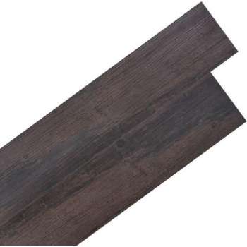 Vloerplanken zelfklevend 5,02 m² 2 mm PVC donkerbruin