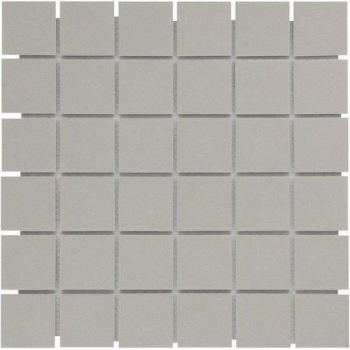 The Mosaic Factory London mozaïektegel 4.8x4.8x0.6cm voor vloer voor binnen en buiten vierkant Keramiek Grijs