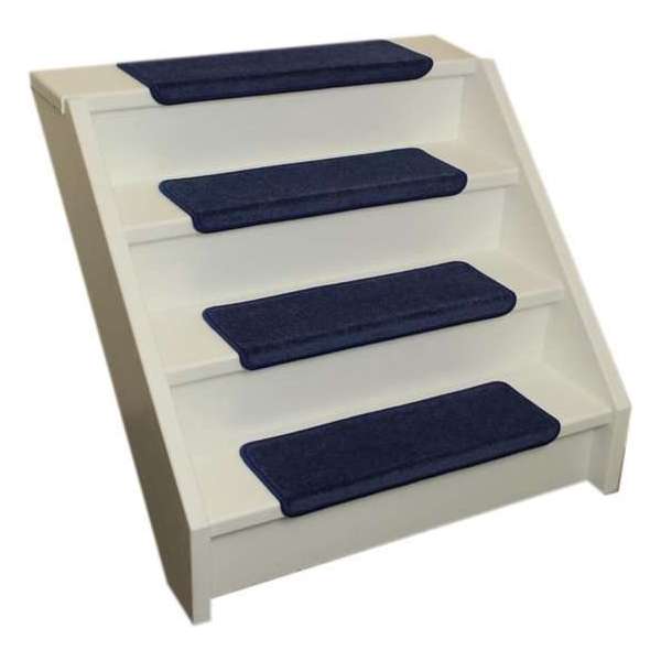 Pakket 15x Elite Soft Blauwe Rechte Trapmatten 65x22,5x3,5 Pakket 15x Elite Soft Blauwe Rechte Trapmatten 65x22,5x3,5