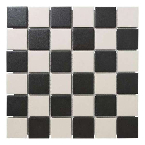 The Mosaic Factory London mozaïektegel 2.3x2.3x0.6cm voor vloer voor binnen en buiten vierkant Keramiek schaakbord Mix The Mosaic Factory London mozaïektegel 2.3x2.3x0.6cm voor vloer voor binnen en buiten vierkant Keramiek schaakbord Mix