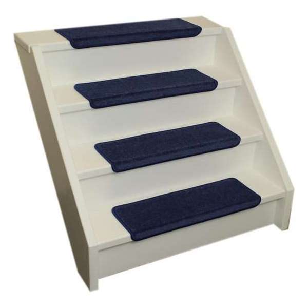 Pakket 15x Elite Soft Blauwe Rechte Trapmatten 62x19x3,5 Pakket 15x Elite Soft Blauwe Rechte Trapmatten 62x19x3,5