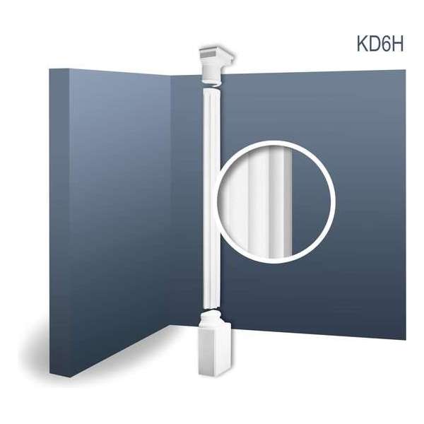 Halve Zuil compleet set Origineel Orac Decor KD6H LUXXUS Hoogwaardig driedelig set sokkel schacht kapiteel 2.87 m Halve Zuil compleet set Origineel Orac Decor KD6H LUXXUS Hoogwaardig driedelig set sokkel schacht kapiteel 2.87 m