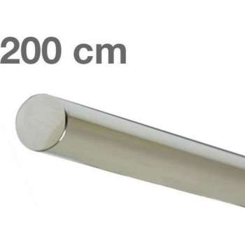 RVS Gepolijst Trapleuning 200 cm - Zonder houders
